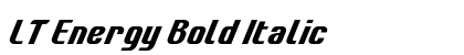 LT Energy Bold Italic Preview