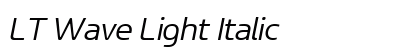 LT Wave Light Italic Preview