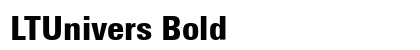 LTUnivers Bold preview