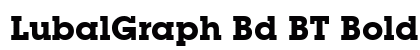 LubalGraph Bd BT Bold preview