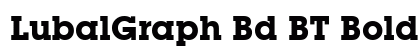 LubalGraph Bd BT Bold preview