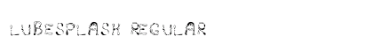 LubeSplash Regular preview