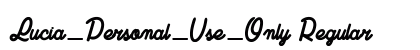 Lucia_Personal_Use_Only Regular preview