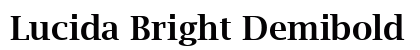 Lucida Bright Demibold preview