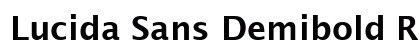 Lucida Sans Demibold Roman Preview
