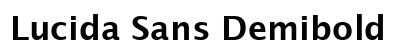 Lucida Sans Demibold Preview