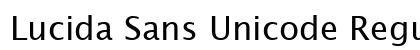 Lucida Sans Unicode Regular Preview