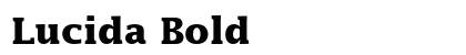 Lucida Bold preview