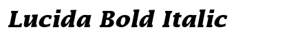 Lucida Bold Italic Preview