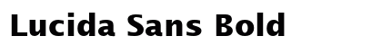 Lucida Sans Bold preview