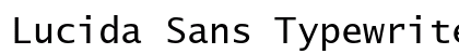 Lucida Sans Typewriter Std Regular Preview