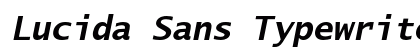 Lucida Sans Typewriter Std Bold Oblique Preview