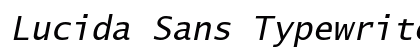 Lucida Sans Typewriter Std Oblique Preview