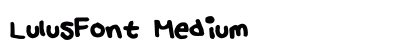 LulusFont Medium preview