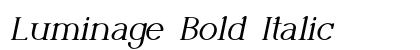 Luminage Bold Italic Preview