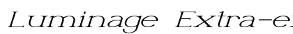 Luminage Extra-expanded Italic Preview
