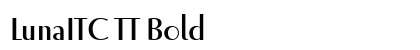 LunaITC TT Bold preview