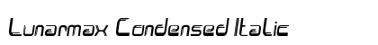 Lunarmax Condensed Italic Preview