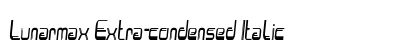 Lunarmax Extra-condensed Italic Preview