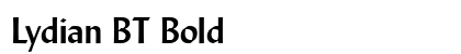 Lydian BT Bold Font