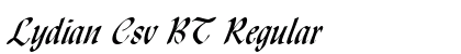 Lydian Csv BT Regular Font