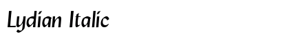 Lydian Italic Font