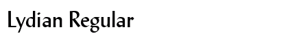 Lydian Regular Font