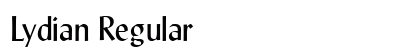 Lydian Regular Font