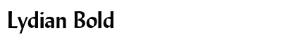 Lydian Bold Font