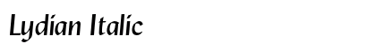 Lydian Italic Font
