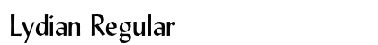 Lydian Regular Font