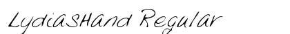 LydiasHand Regular Font