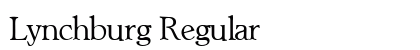 Lynchburg Regular Font