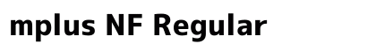 mplus NF Regular Preview