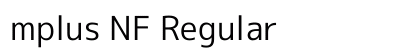 mplus NF Regular Preview
