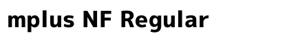 mplus NF Regular preview