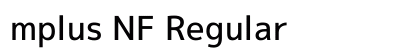 mplus NF Regular Preview