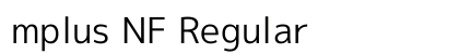 mplus NF Regular preview