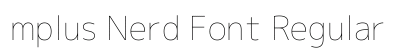 mplus Nerd Font Regular preview