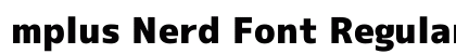 mplus Nerd Font Regular preview