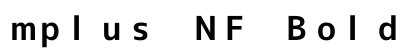 mplus NF Bold Preview