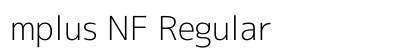 mplus NF Regular preview
