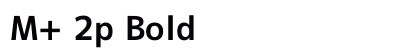 M+ 2p Bold preview