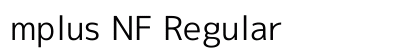 mplus NF Regular Preview
