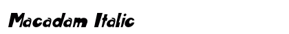 Macadam Italic Preview