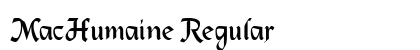 MacHumaine Regular Font