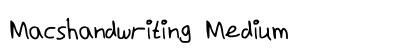 Macshandwriting Medium preview