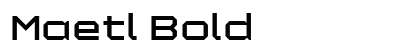 Maetl Bold preview