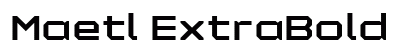 Maetl ExtraBold Preview
