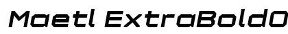 Maetl ExtraBoldOblique Preview